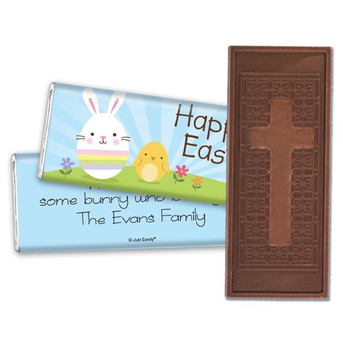 Personalized Easter Hanging With My Peeps Embossed Chocolate Bar