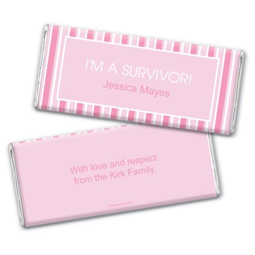 She Did It Personalized Candy Bar - Wrapper Only