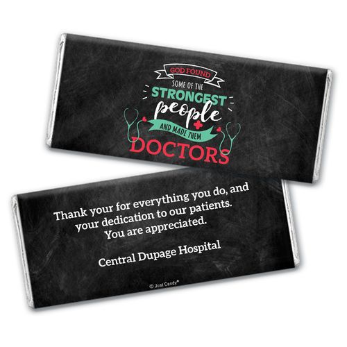 Personalized Doctor Appreciation Strongest People Chocolate Bars