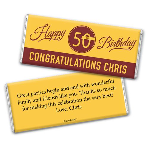 You're A Classic 50th Birthday Personalized Candy Bar - Wrapper Only