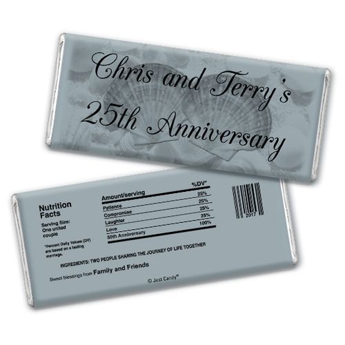 Two of a Kind Anniversary Favors Personalized Hershey's Bar Assembled
