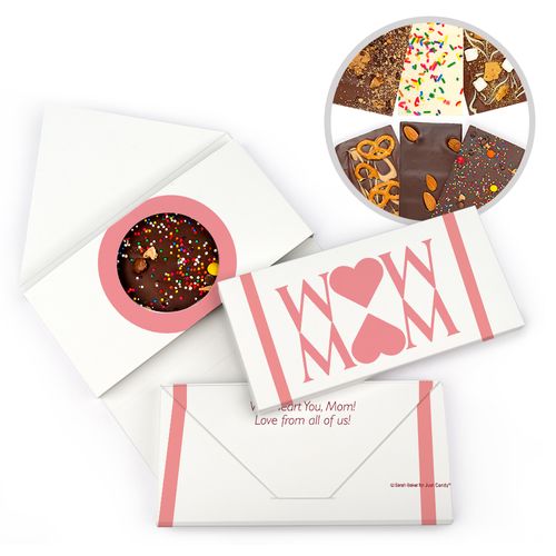 Personalized Heart Mother's Day Gourmet Infused Belgian Chocolate Bars (3.5oz)