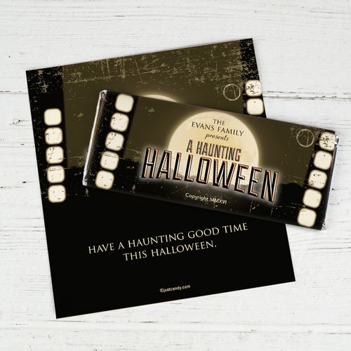 Halloween Personalized Chocolate Bar Spook Fest! Movie Madness