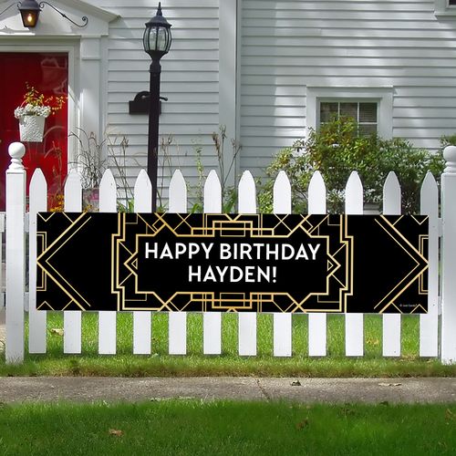 Personalized Gatsby Birthday 5 Ft. Banner