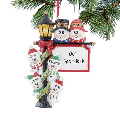 Personalized Lamppost Family of 6