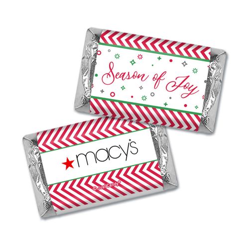 Personalized Christmas Season of Joy Add Your Logo Hershey's Miniatures