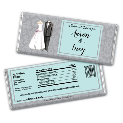 Forever TogetherRehearsal Dinner Favor Personalized Candy Bar - Wrapper Only