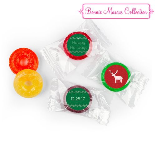 Happy Holidays Personalized LIFE SAVERS 5 Flavor Hard Candy Assembled