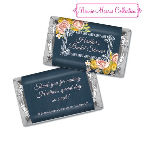 Personalized Hershey's Miniatures - Bonnie Marcus Bridal Shower Chalkboard Flowers