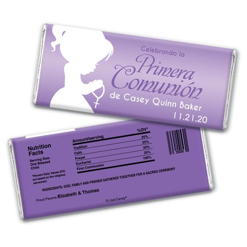 Oraciones Preciosas Personalized Candy Bar - Wrapper Only