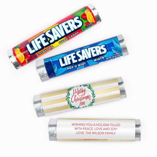 Personalized Bonnie Marcus A Chic Christmas Lifesavers Rolls (20 Rolls)