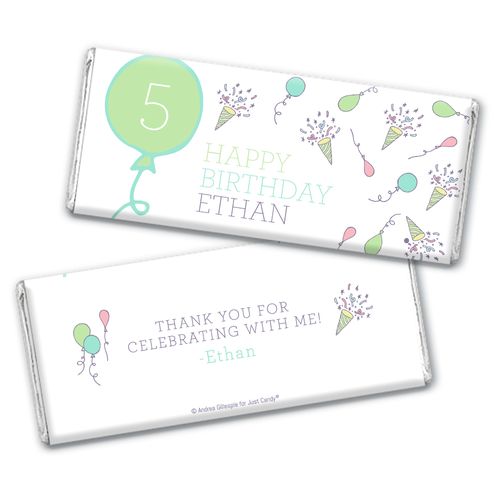 Personalized Birthday Party Time Chocolate Bar