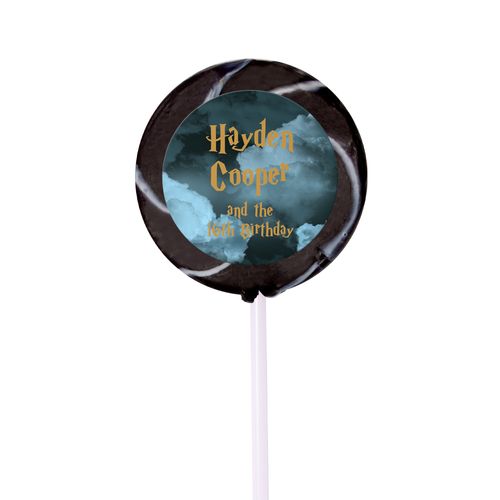 Birthday Personalized Small Swirly Pop Harry Potter Wizzardly Wishes (24 Pack)