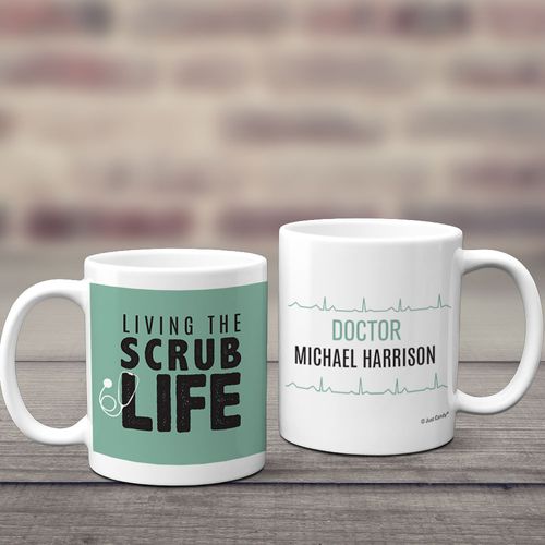Personalized Scrub Life 11oz Mug Empty