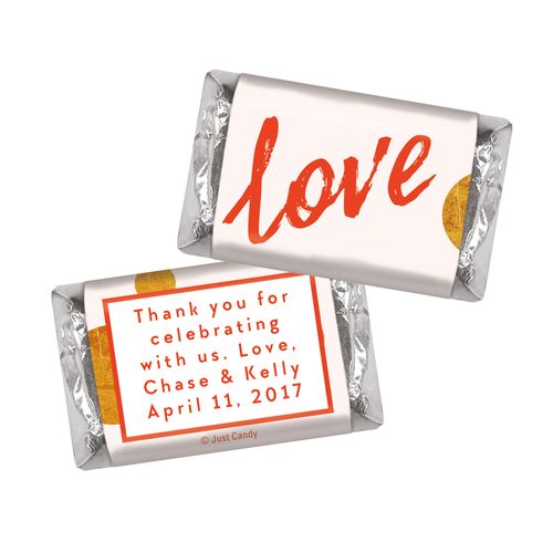 Personalized HERSHEY'S MINIATURES Bubbling Love Anniversary Favors