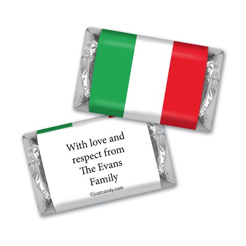 Olympic Party Favor Personalized HERSHEY'S MINIATURES Italian Flag from Italy