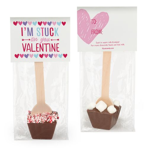 Personalized Valentine's Day Hot Chocolate Spoon - Stuck on You