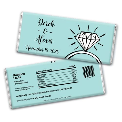 Last Fling Wedding Favors Personalized Candy Bar - Wrapper Only