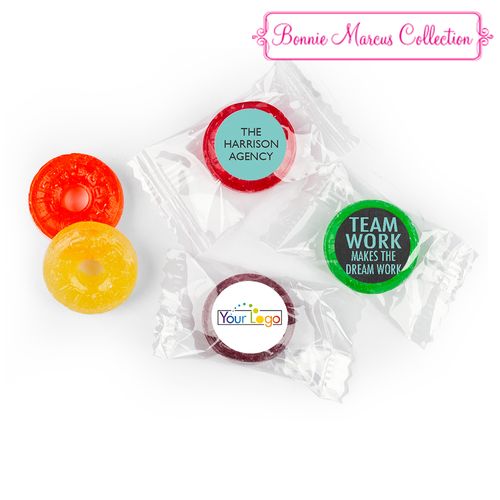 Personalized Bonnie Marcus Collection Teamwork Word Cloud Assembled Life Savers 5 Flavor Hard Candy
