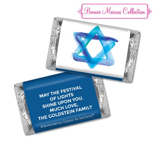 Personalized Bonnie Marcus Hershey's Miniatures - Hanukkah Star of David