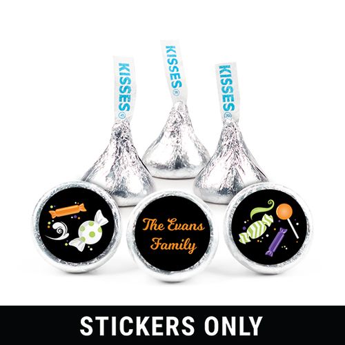 Personalized 3/4" Stickers - Halloween Trick or Treat (108 Stickers)