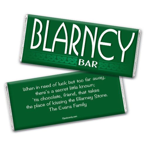 Personalized St. Patrick's Day Blarney Bar Chocolate Bar & Wrapper