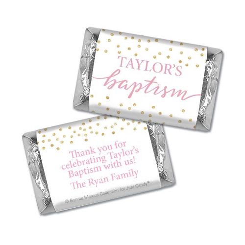 Personalized Bonnie Marcus Confetti Baptism Hershey's Miniatures