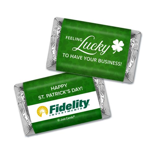 Personalized St. Patrick's Day Feeling Lucky Add Your Logo Hershey's Miniatures