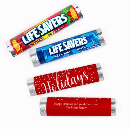 Personalized Simply Holidays Lifesavers Rolls (20 Rolls)