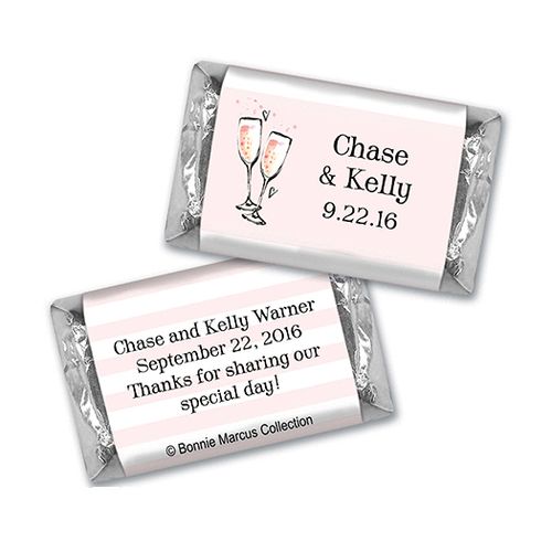 The Bubbly Custom Wedding Personalized Miniature Wrappers
