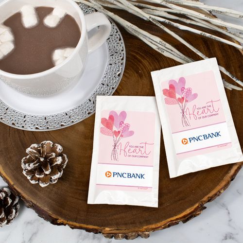 Personalized Valentine's Day Hot Cocoa Favors - Sending Hearts