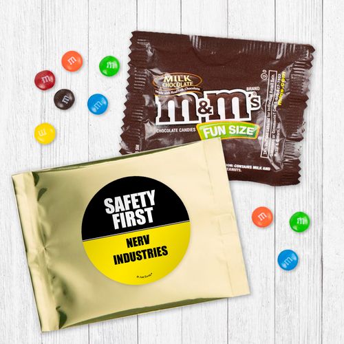 Personalized Promotional Safety First - Milk Chocolate M&Ms