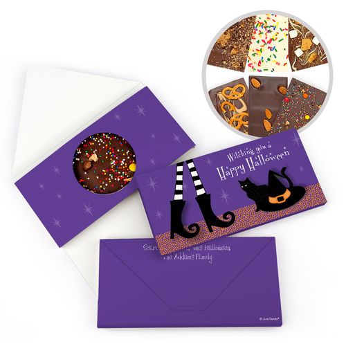 Personalized Halloween The Witch is In Bar Gourmet Infused Belgian Chocolate Bars (3.5oz)