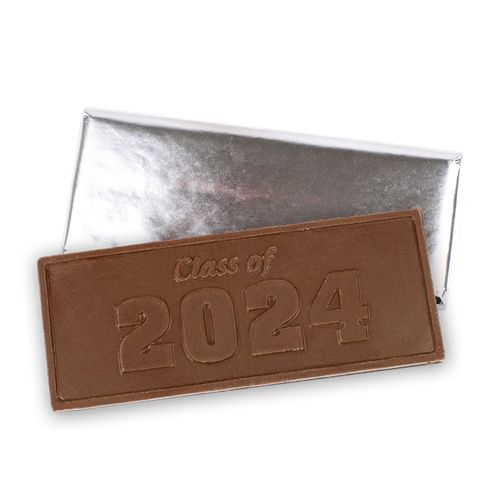 Embossed Class of 2021 Belgian Milk Chocolate Bar (12 Pack)