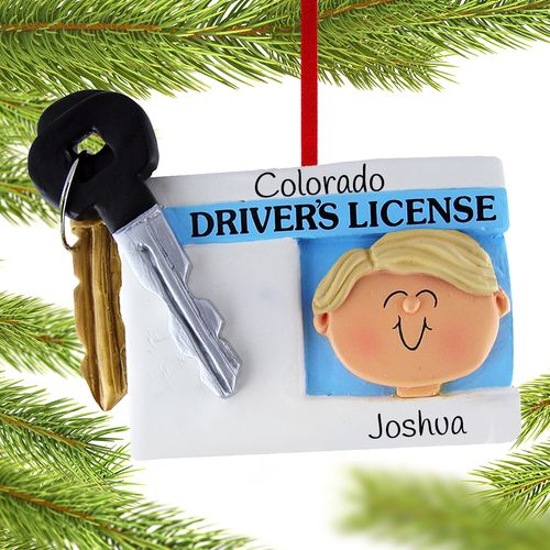 Personalized License with Key Boy
