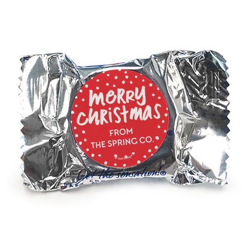 Personalized Bonnie Marcus Jolly Red Christmas York Peppermint Patties