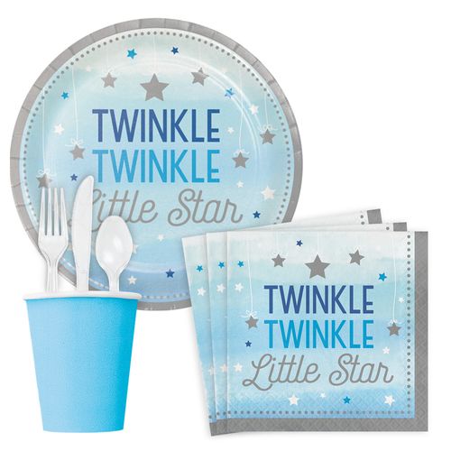Twinkle Twinkle Little Star Blue Standard Party Kit Serves 8
