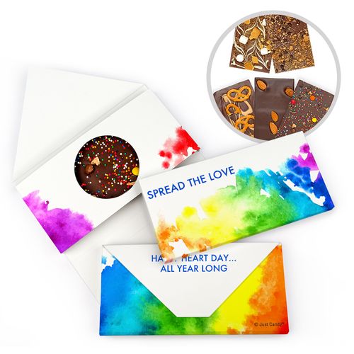 Personalized Spread Love Valentine's Day Gourmet Infused Belgian Chocolate Bars (3.5oz)
