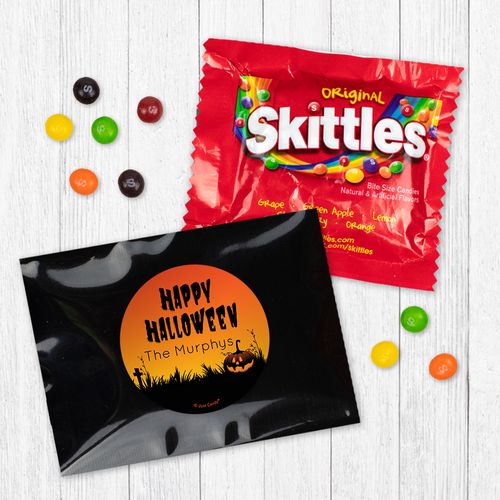 Personalized Halloween Jack-O-Lanterns - Skittles