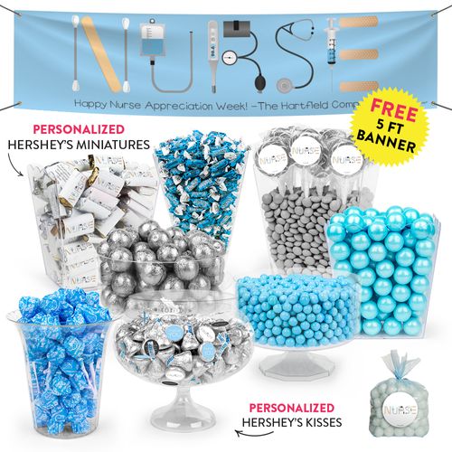 Personalized Nurse Appreciation First Aid Deluxe Candy Buffet
