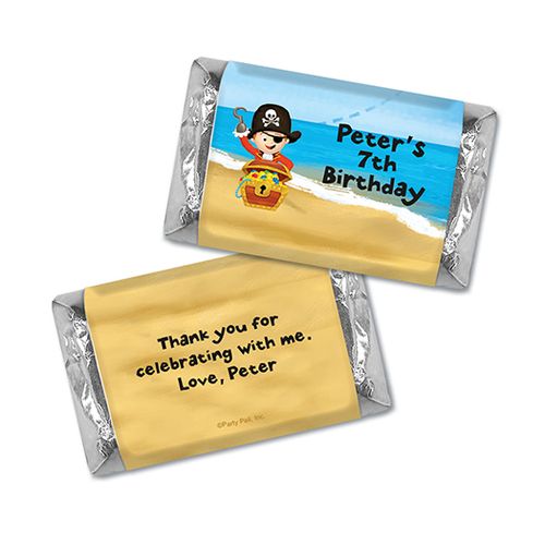 Personalized Birthday Pirate Party Hershey's Miniatures