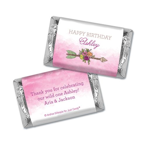 Personalized Birthday She's a Wild One Hershey's Miniatures