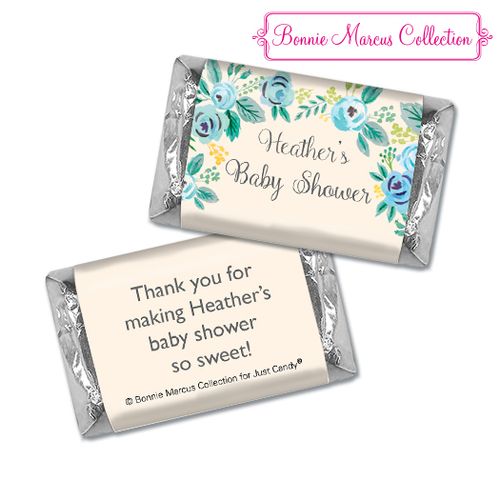 Personalized Bonnie Marcus Blooming Baby Baby Shower Hershey's Miniatures