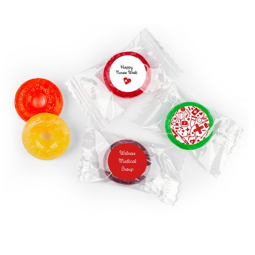 Nurse Appreciation Personalized Life Savers 5 Flavor Hard Candy First Aid Heart