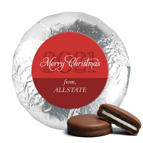 Personalized Chocolate Covered Oreos - Merry Christmas