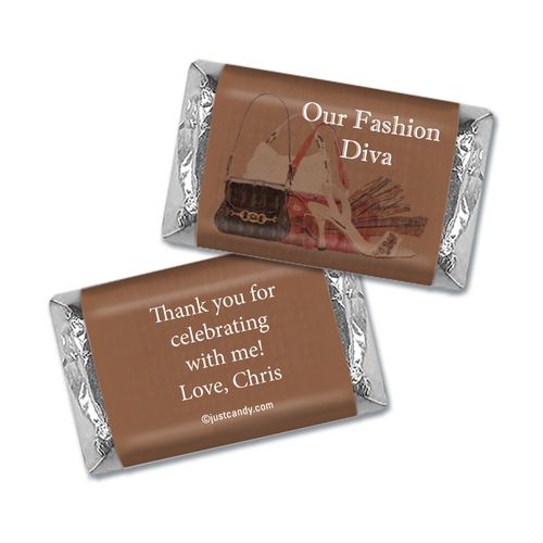 Fashion Diva Personalized Miniature Wrappers