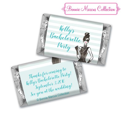 Bonnie Marcus Collection Personalized Candy Bar & Wrapper In Vogue Bachelorette Party Favors