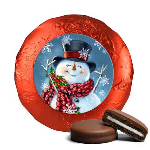 Christmas Chocolate Covered Oreos - Jolly Snowman