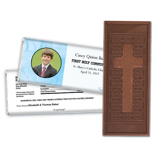 Communion Embossed Cross Chocolate Bar Photo & Eucharist