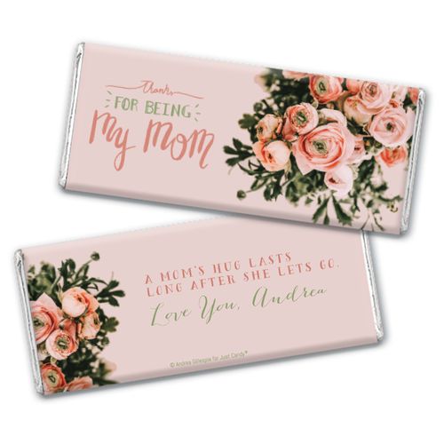 Personalized Mother's Day Thank You Bouquet Chocolate Bar